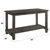 Martha II Weathered Gray Finish 7 PCs Counter Height Dining Room Set