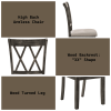 Claudia II Weathered Gray Finish 7 PCs Dining Room Set