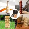 6 Pcs Wood Turning Tools with Wooden Storage Case, Wood Chisel Set, 60CRV Wood Carving Chisels Set for Woodcarving, Carpentry, Trimming Edges
