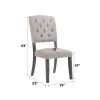 Bernard Weathered Gray Oak Finish 7 PCs Dining Room Set