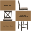 Martha II Weathered Gray Finish 7 PCs Counter Height Dining Room Set
