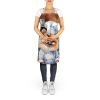 Pomeranian The Chef Apron Cooking Kitchen Server Baking Crafts Gardening for Adult Women Men, Unisex, Large, Multicolor