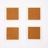 BiggDesign Faces Natural Stone Coaster Set of 4
