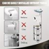 Toilet paper holder with shelf, bathroom freestanding toilet paper holder, clearance disposal