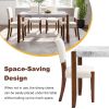5-Piece Modern Dining Furniture Set, 4-Person Space-Saving Dinette for Kitchen