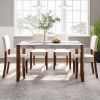 5-Piece Modern Dining Furniture Set, 4-Person Space-Saving Dinette for Kitchen