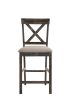 Martha II Weathered Gray Finish 7 PCs Counter Height Dining Room Set