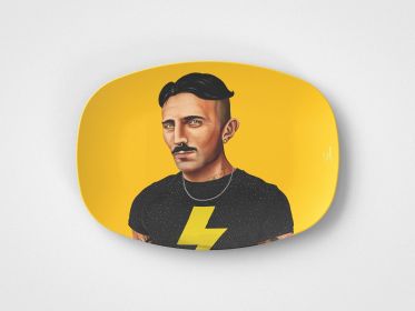 Nikola // 10"x14" Serving Platter // Science Gift Idea (Set: Set of 4)