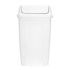 13 Gallon Trash Can, Plastic Swing Top Kitchen Trash Can