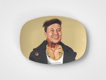 Elon // 10"x14" Serving Platter // Tech Gift Idea (Set: Single Platter)