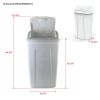13 Gallon Trash Can, Plastic Swing Top Kitchen Trash Can
